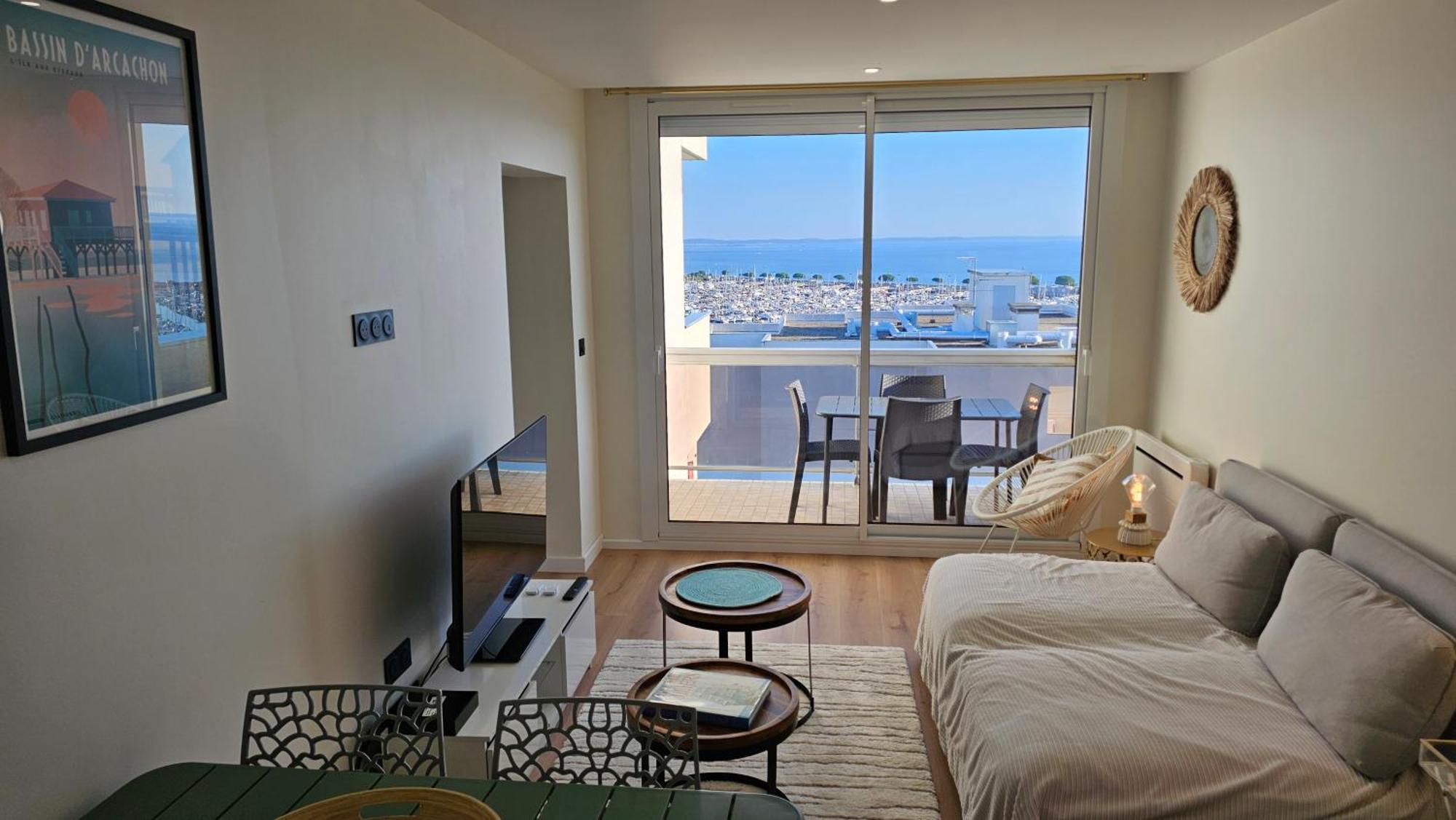 Apartmán Vue Panoramique Sur Bassin,Piscine Et Terrasse Arcachon Exteriér fotografie