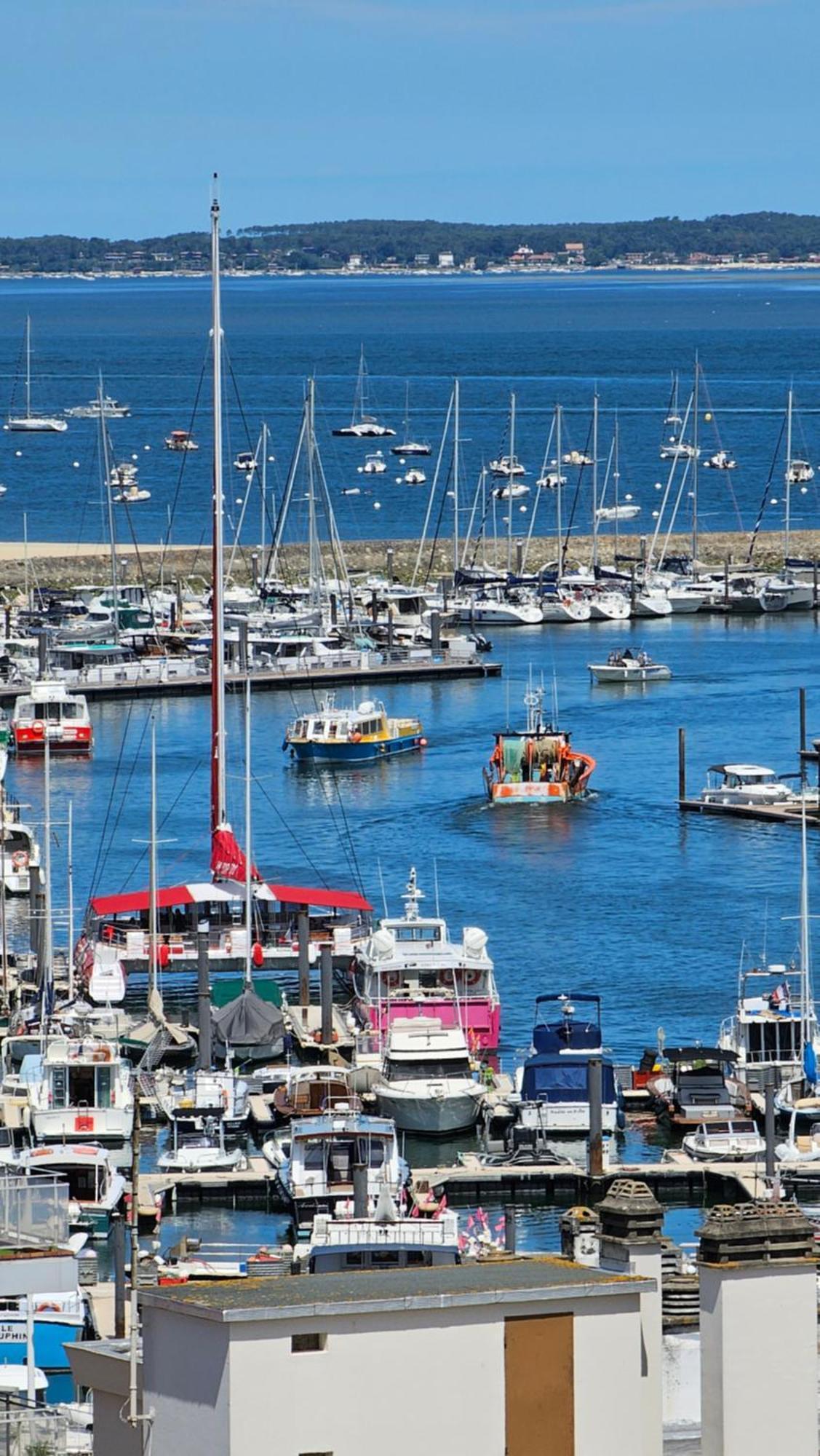 Apartmán Vue Panoramique Sur Bassin,Piscine Et Terrasse Arcachon Exteriér fotografie